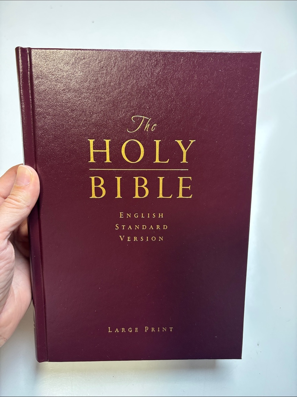 The Holy Bible Large print english standard‎ edition hardcover
